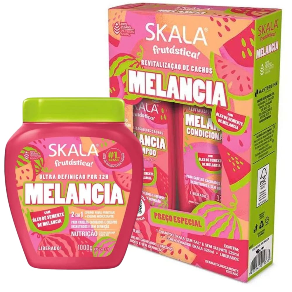 Kit Skala Frutástica Melancia 3 Itens