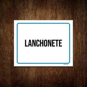 Kit 3 Placas Ambiente Sinalização Setor Lanchonete