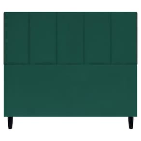 Cabeceira Decorativa Classic Para Cama De Casal 140 Cm Suede Verde Suede