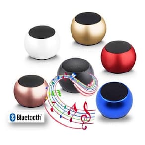Mini Caixa De Som Metal Bluetooth Academia Festa Treino Aula