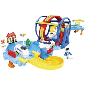 Cenário temático playset Trenzinho Looping Braskit