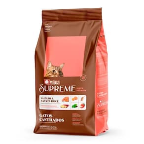 Ração Quatree Supreme Gatos Castrados Salmão e Batata doce 15kg