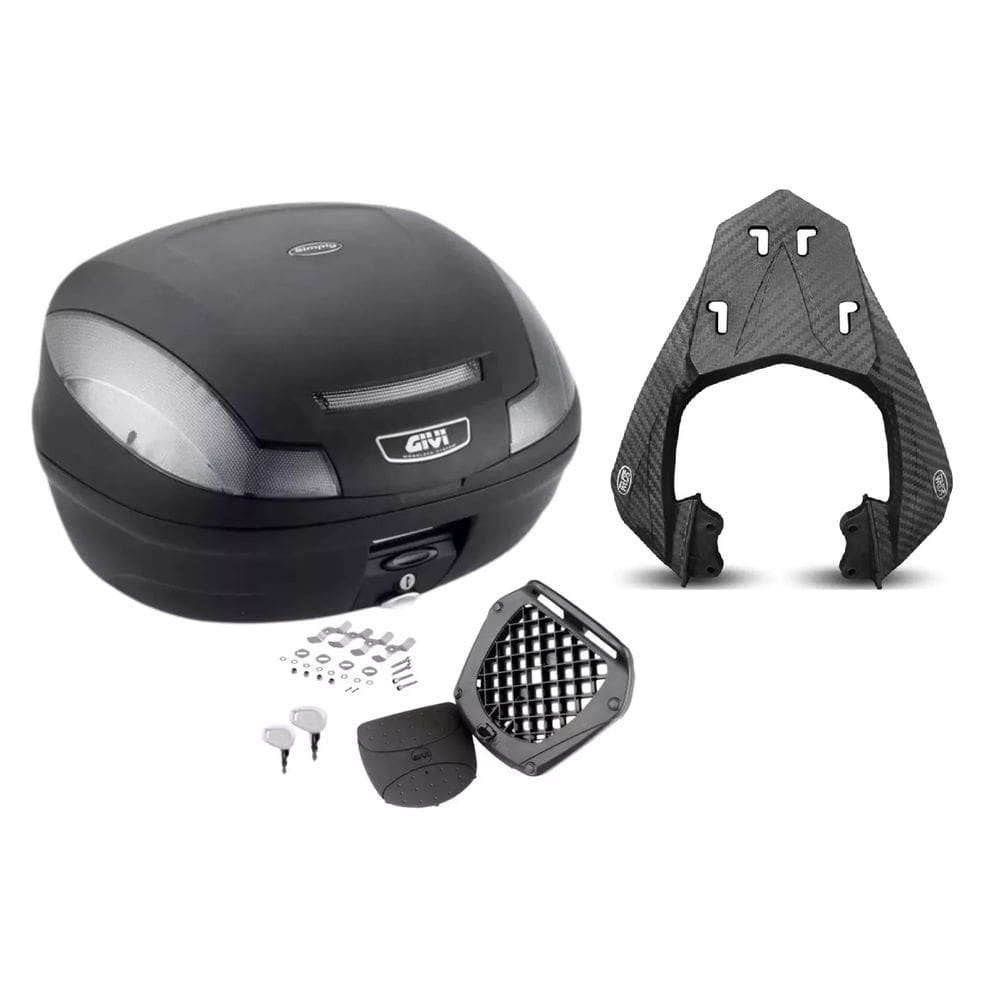 Bau 47L M.Lock Givi E-470Nt + Bagageiro Scam Stp0549