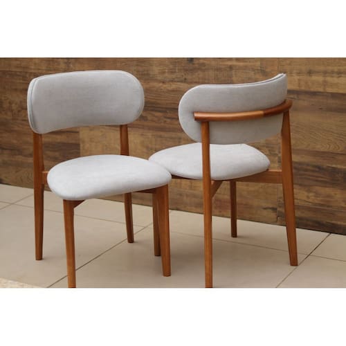 imagem-Cadeiras para Mesa de Jantar Madeira Maciça - Lais - Star Móveis - Off White 