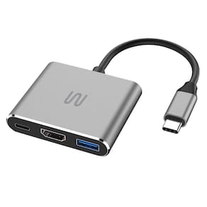 Hub Dock Usb Tipo-C 3 Em 1 Hdmi E Usb 3.0, Power Delivery