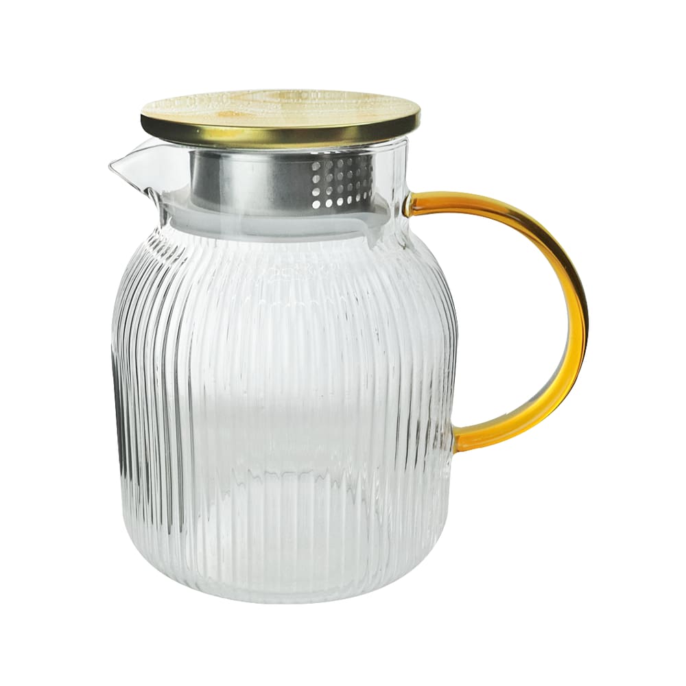 Jarra de Vidro Com Tampa de Metal 1 Litro