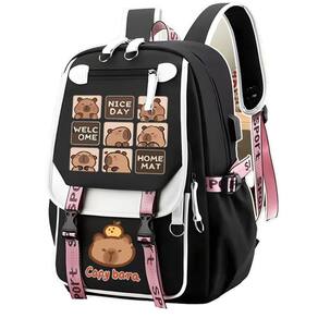 Mochila kiobrvhe Capybara Print para mulheres, bolsa de poliéster