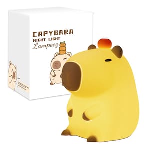 Decoração de quarto infantil de silicone Night Lampeez Capybara
