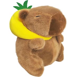 Brinquedo de pelúcia Gjlzfwbx Capybara 20cm com cachecol de frutas para crianças