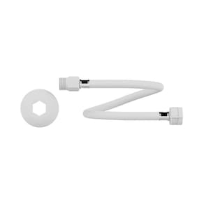 Engate ível De Pvc Alta Pressão 40cm Branco 7121-1