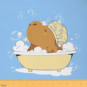 Tecido de estofamento Erosebridal Cute Capybara para costura de 2 anos