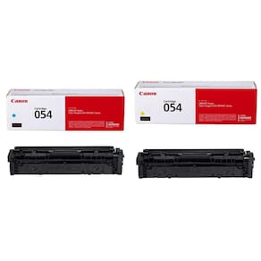 Cartucho de toner Canon 054 ciano e amarelo para impressora MF642cdw