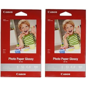 Papel fotográfico Canon CanonInk Glossy 4x6 100 folhas (1433C001)