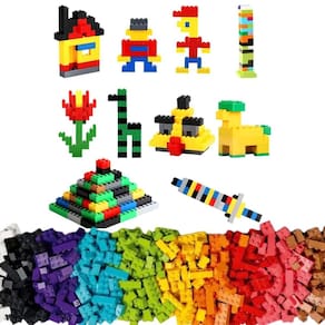 Brinquedo Blocos De Montar Educativo 1000 Peças Castela