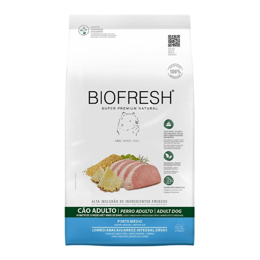Ração Cão Adulto Porte Médio Sabor Lombo E Abacaxi 10,1Kg