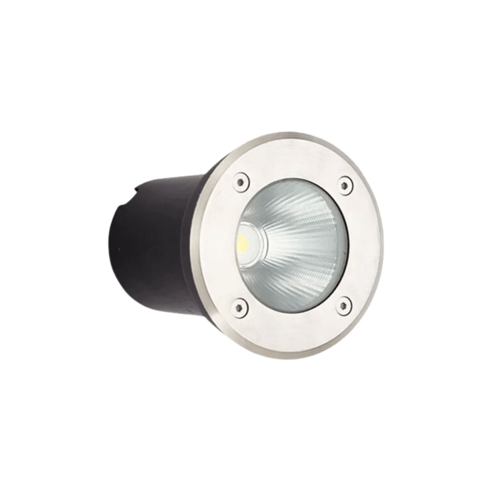 Balizador de Embutir Solo Redondo IP66 Led 7W Verde Bivolt