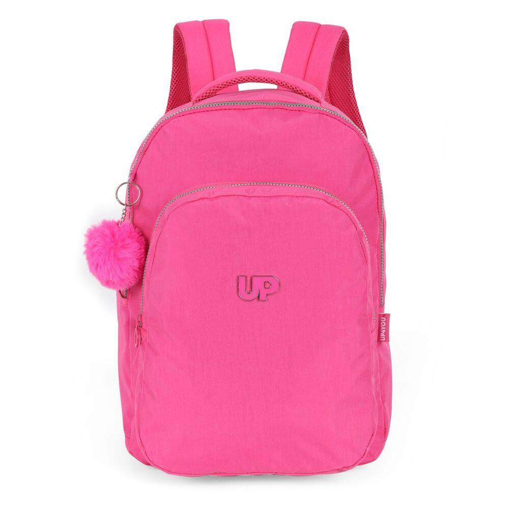 Mochila Costas Escolar Juvenil Crinkle UP4YOU Rosa