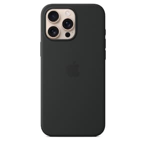 Capa de Silicone com MagSafe iPhone 16 Pro Max, Apple, Preto