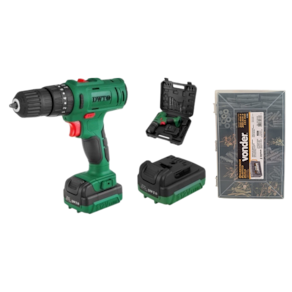 Parafusadeira furadeira bateria PFD 120I + Kit 1000 pçs