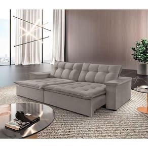 Sofá Estilo Veludo 02 Módulos De 120m B25cm Meu Sofá Online B026 Veludo Prata