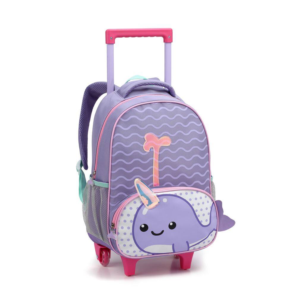 Mochila Infantil De Rodinhas Zoop Narval, Estilo, Diversão E Praticidade!