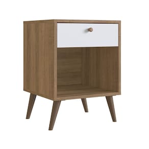 Mesa Cabeceira 01 Gaveta 40cm Mell Branco PRODDY