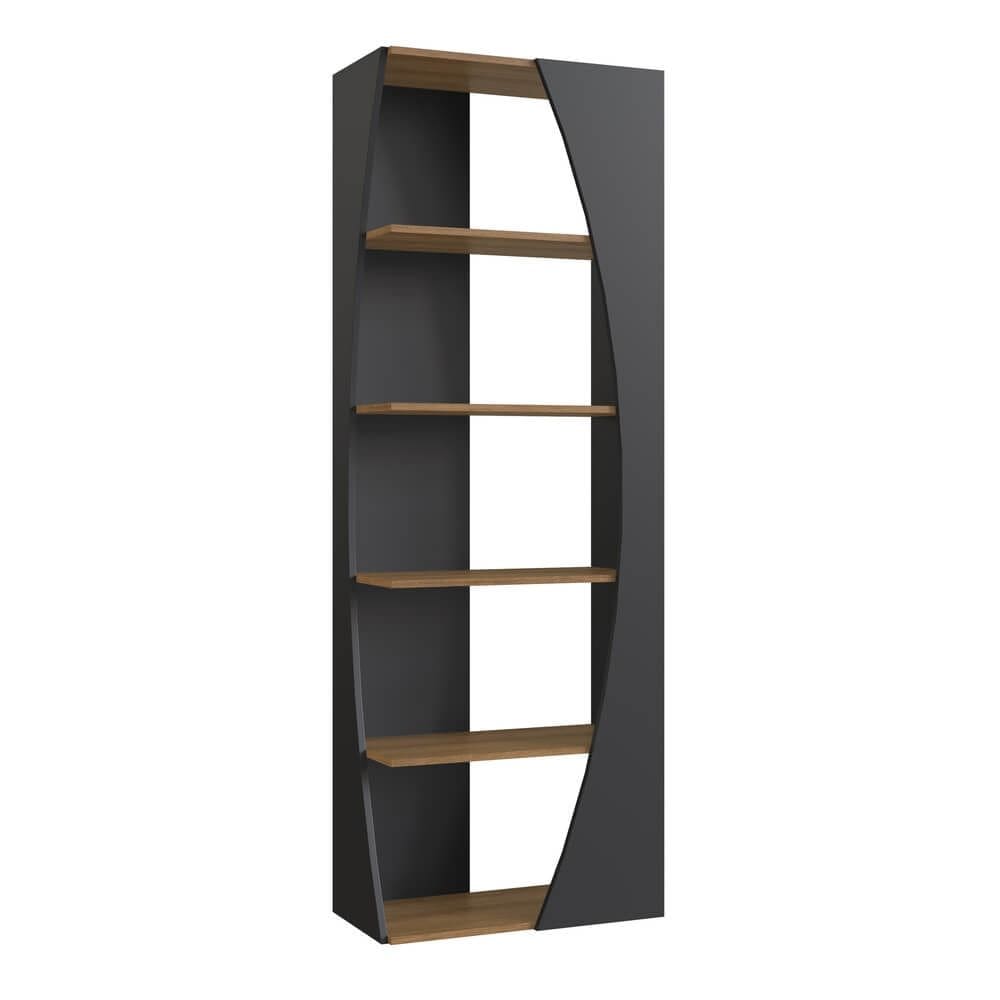 Estante Livreiro Multiuso 05 Prateleiras Preto Mell PRODDY