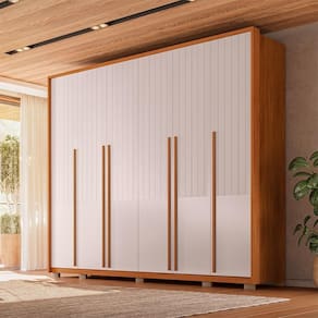 Guarda Roupa Casal 6 Portas 6 Gavetas Espartacus Marrom