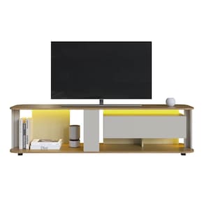 Rack Moderno Com LED 01 Gaveta 180cm Mell Arenas PRODDY