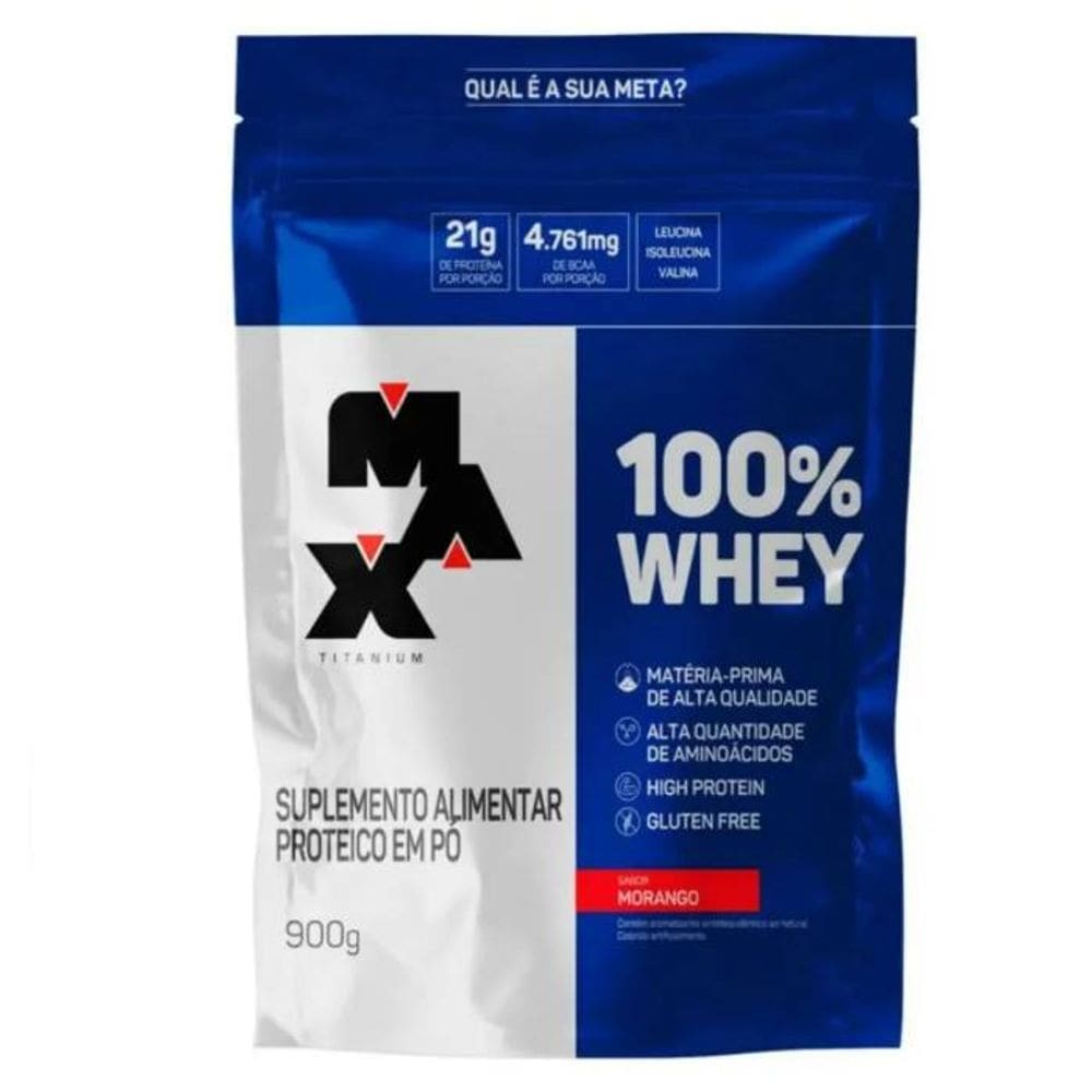 100% Whey - Refil (900g) Max Titanium