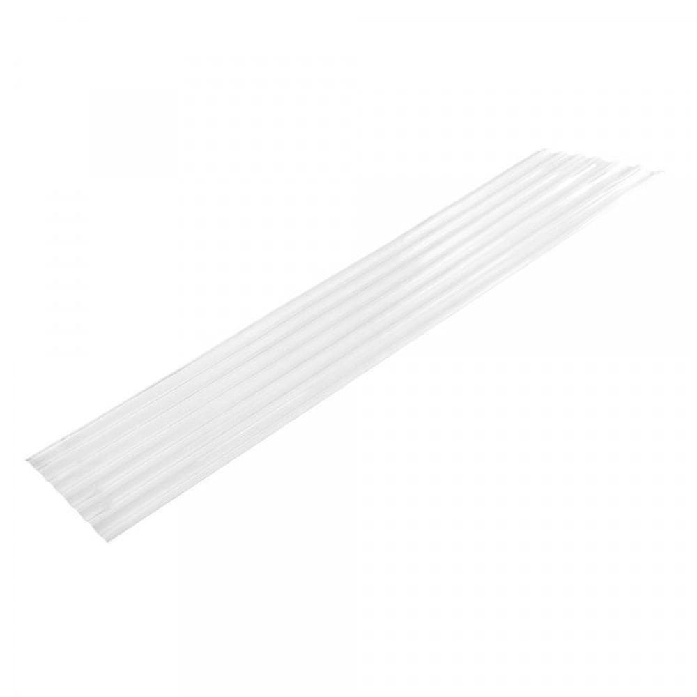 Kit com 5 Telhas Policarbonato 244cm X 99cm Grega Transparente