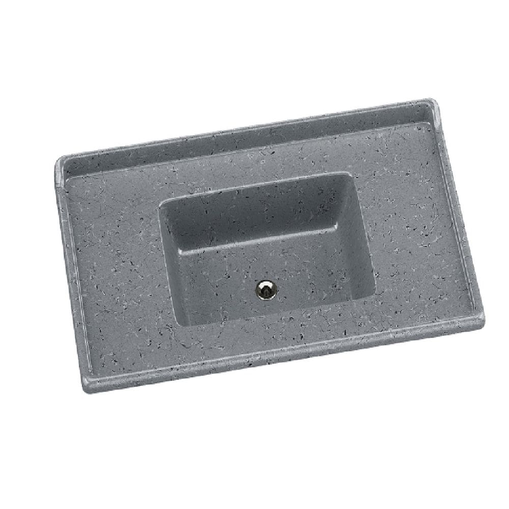 Pia Sintética Para Cozinha 85x50 cm Cinza