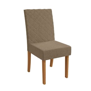 Conjunto 2 Cadeiras para Sala de Jantar Cad133 Canela/Cinza