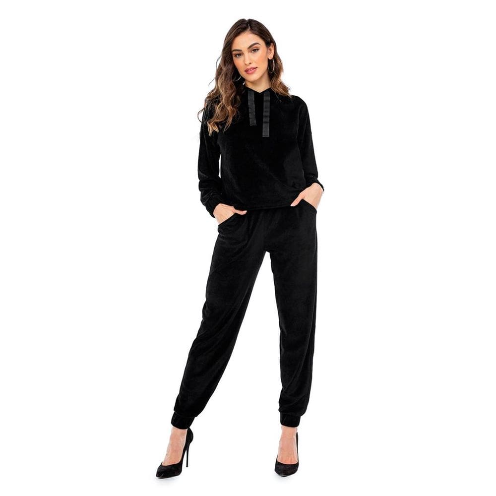 Conjunto Feminino Plush Aberto Capuz
