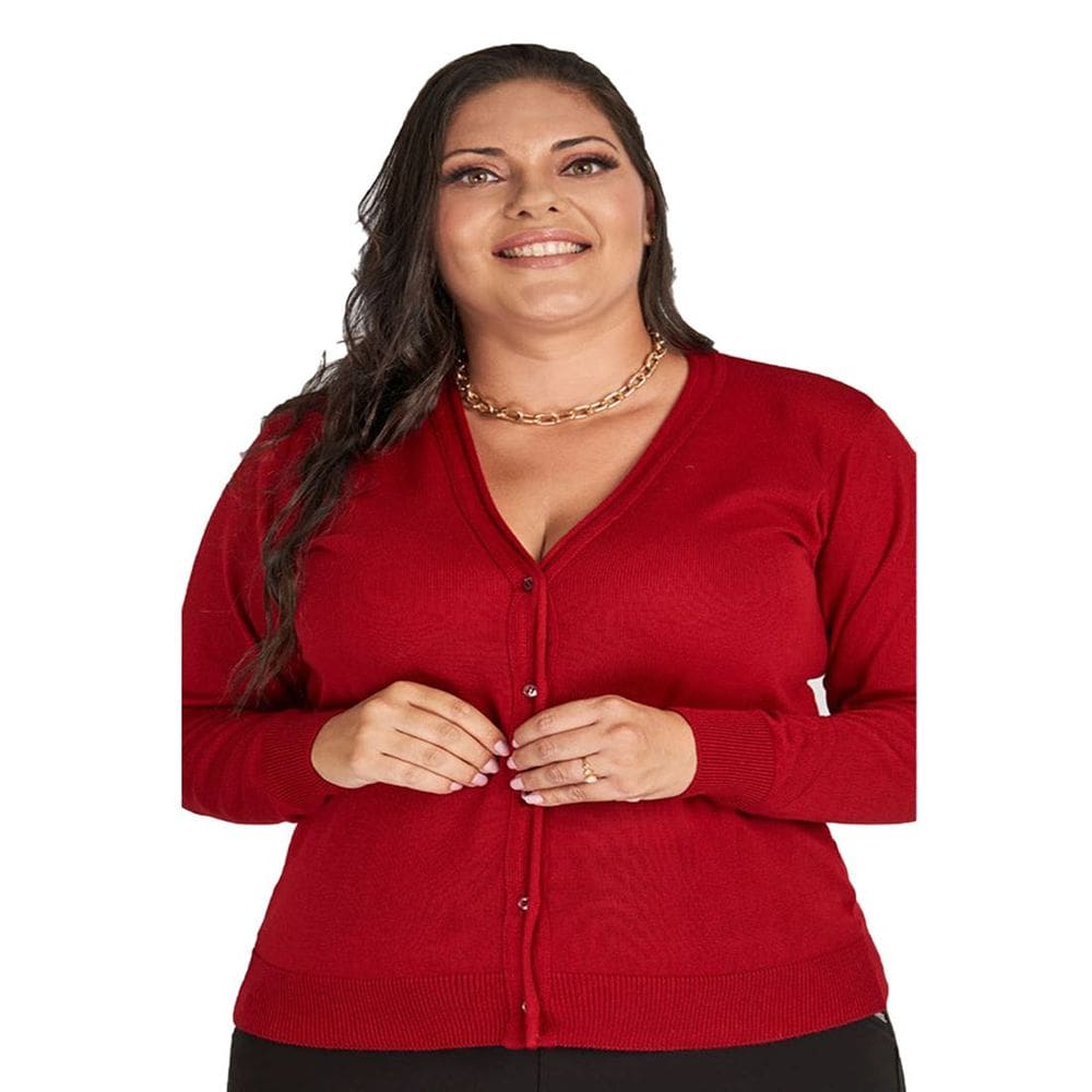 Casaco Feminino Tricot Fechado