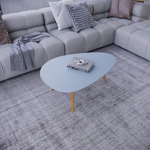 Mesa de Centro Vesta Organica 35cm X 90cm X 60cm Cristal