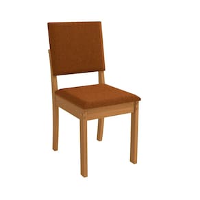 Conjunto 2 Cadeiras para Sala de Jantar Cad160 Canela/Terracota
