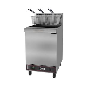 Fritador a Gás Industrial 45l Premium 3 Cestos Óleo bp Zona Fria Fog 3 c - Metalcubas 220v 24389