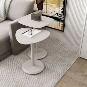 Conjunto Mesa de Canto Keva 40x40x53cm Fendy