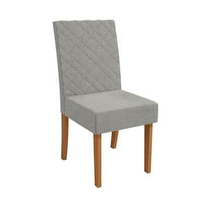 Conjunto 2 Cadeiras para Sala de Jantar Cad133 Canela/Cinza