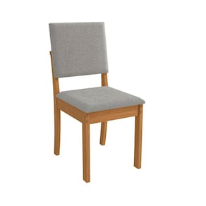 Conjunto 2 Cadeiras para Sala de Jantar Cad160 Canela/Cinza