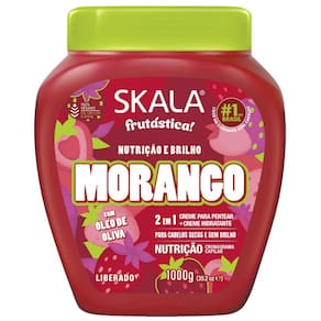 Creme Skala Frutástica Morango 2 em 1 1000g