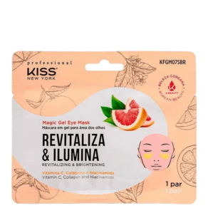 Kiss New York Magic Gel Revitaliza & Ilumina - Máscara para Área dos Olhos (2 Unidades)