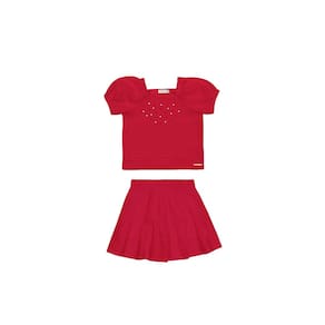 Conjunto Menina Blusa e Saia com Short Alakazoo Ref. 46860