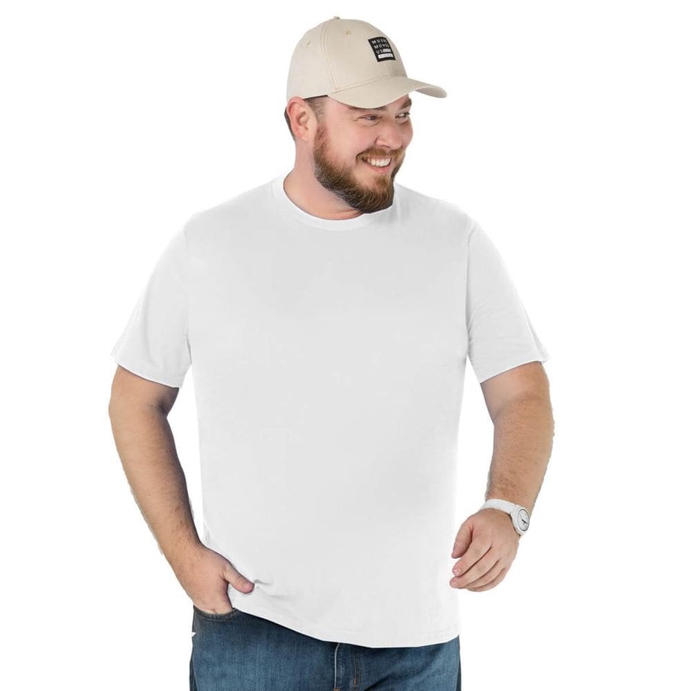 Camiseta Masculina Básica Plus Size