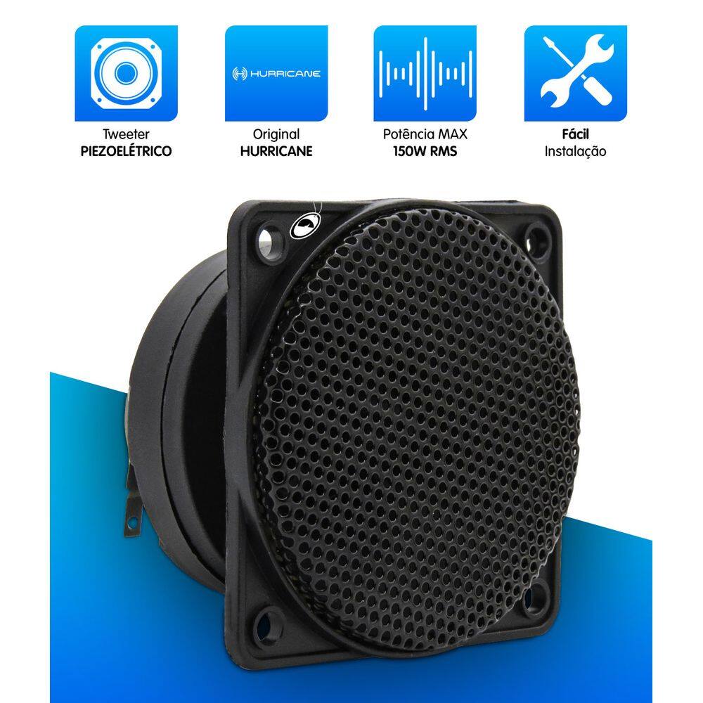 Mini Tweeter Piezo Elétrico THQ-2 Hurricane | Casas Bahia