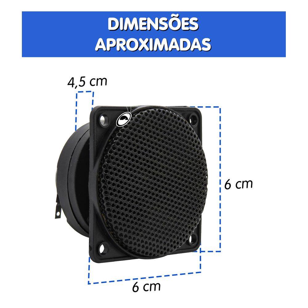 Mini Tweeter Piezo Elétrico THQ-2 Hurricane | Casas Bahia