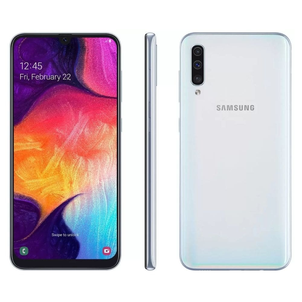 Usado: Samsung A50 128 GB Branco - Sem Face Id / Touch Id