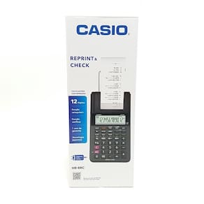 Calculadora Casio Hr-8Rc 12 Dígitos Com Bobina - Preto
