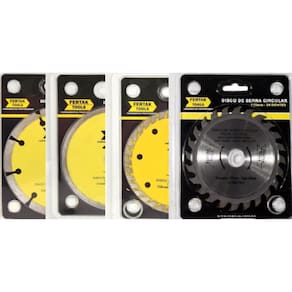 Kit Para Serra Mármore Com 4 Discos De Corte 110x20mm Fertak